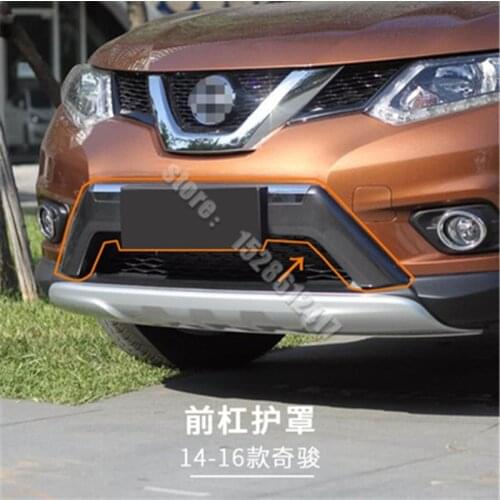 Car Styling For Nissan X-TRAIL T32 2014-2016 ABS Car front bumper upper guard plate license plate frame