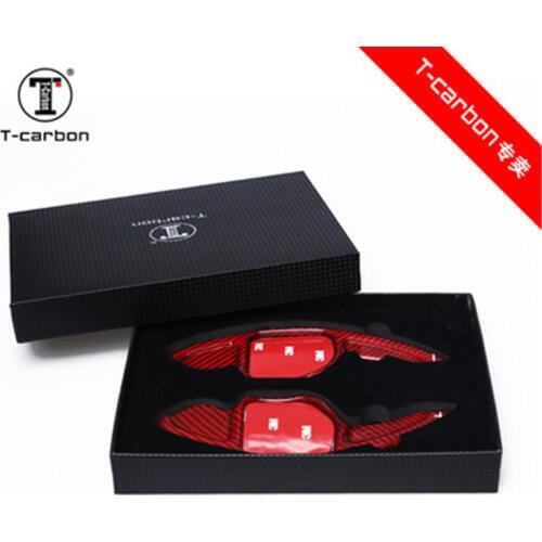 Carbon Fiber Steering Wheel Shift Paddles Wheel Paddle for New Audi A3 A4L A5 A6L A7 A8 S5 S6 S7 S8 Q3 Q5 Q7 TT Car styling BPG