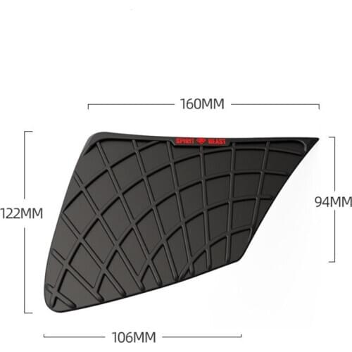 Car style moto knee protection for honda CB190 Motorcycle Tank Side Traction Pad Decal Gas Knee Grip Protector Rubber Sticker