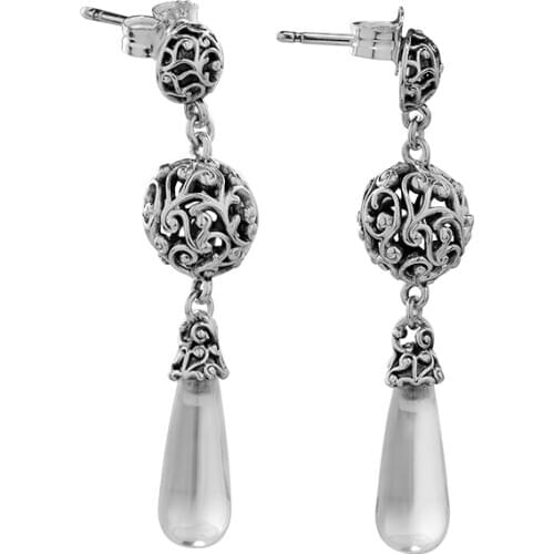 Woman Earrings Regal Droplets Hanging Earrings Elegant Jewelry Making 925 Original Silver Fashion Earring