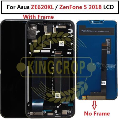 6.2" For Asus ZE620KL LCD with frame Display Touch Screen Digitizer Assembly For Asus Zenfone 5 2018 ZE620KL LCD