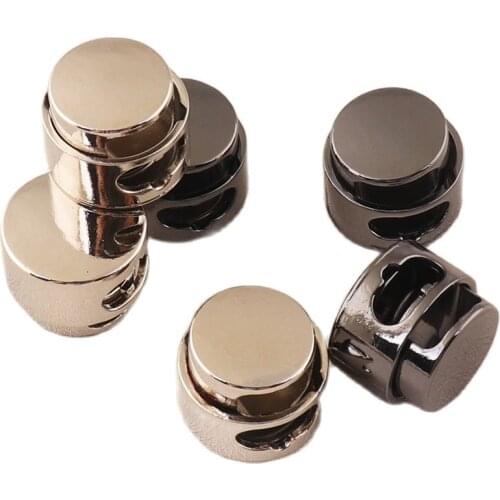 10 pcs High grade metal cord lock bag and suitcase fittings coat rope cord lock slip stop buckle adjustment stoppers