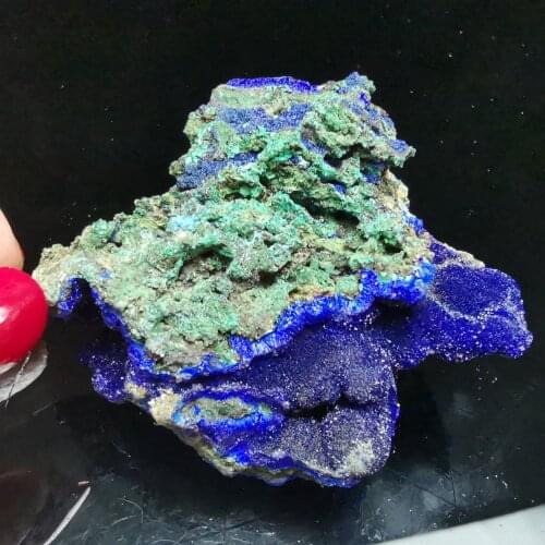 120.7gRare natural quartz crystal natural azurite Malachite gemstone paragenetic stone aural energy healing mineral samples