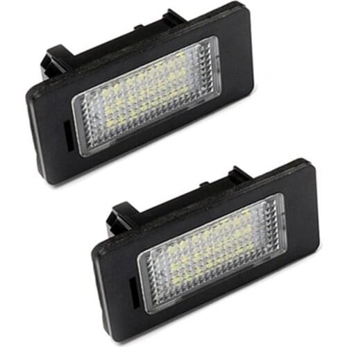 2Pcs High Strength Super Brightness LED License Number Plate Lamps Light Car Accessories for BMW 1/3/5/X Series