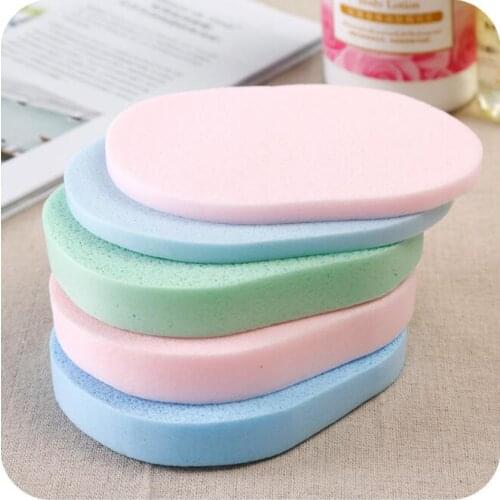 200Pcs/Lot Multi Seaweed Face Wash Cosmetic Puff Makeup Beauty Salon Clean Cotton Remover Towel Powder Puff HA2404