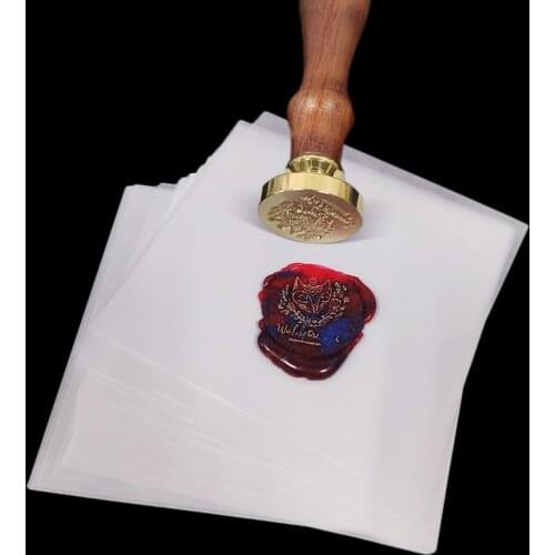 50pcs/lot Sealing Seal Stamp Separating Paper Stamping Practice Release Paper Tool Sealing Wax Cooling Pad Hand Stamping Helper