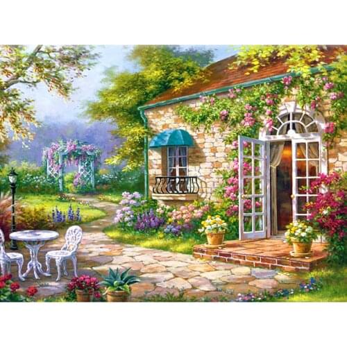 5D Diamond Painting Scenery Cross Stitch DIY Full Diamond Embroidery Mosaic Picture Needlework Rhinestone Home Decor gift Sale