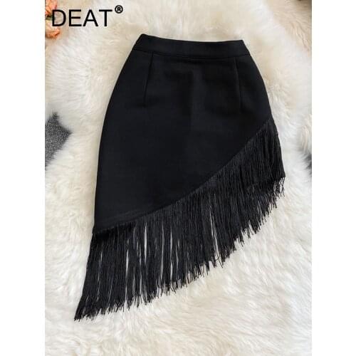 Женские юбки с высокой талией DEAT China At AliExpress