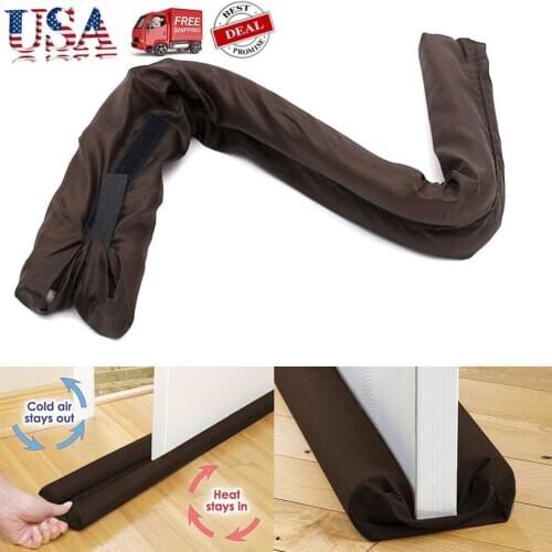 Twin Door Doorstop Decor Draft Dodger Guard Stopper Energy Saving Protector Doorstop Home Decor Dodger Door Stop Guard