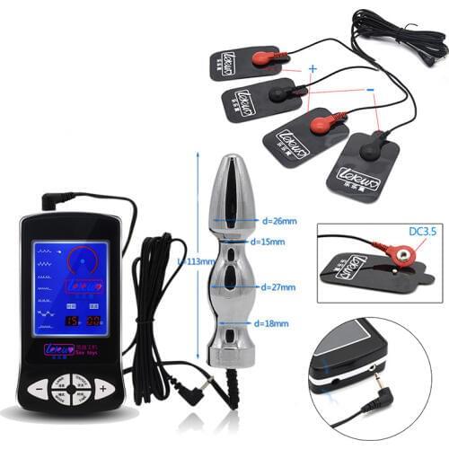 Electro Shock Sex Toys Electric Sex Set Clitoris Breast Massage Patch Body Stimulation Pads Estim Vagina Anal Plug