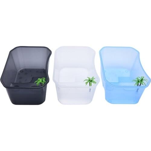 Hgh-quality Reptile Vivarium Box for Turtle Tortoise Feeding Box with Basking Platform Tank