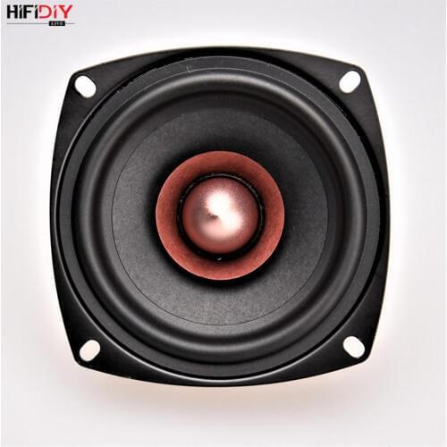 HIFIDIY LIVE Hi-Fi 4 inch DIY Full frequency speaker unit 4 8OHM 25W Neodymium magnetic High Alto bass loudspeaker QF4-105NS
