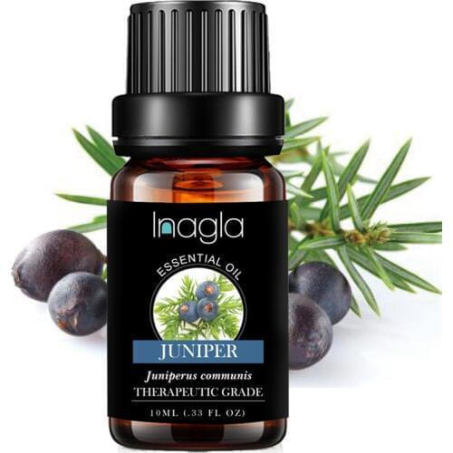 Inagla Juniper Essential Oil Pure Natural 10ML Pure Essential Oils Aromatherapy Diffusers Oil Relieve Stress Home Air Care