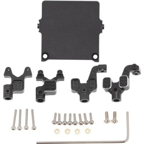 Metal Front & Rear Adjustable Shock Damper Towers Mount Upgrade Accessories for 1/24 RC Crawler Axial SCX24 90081 Parts