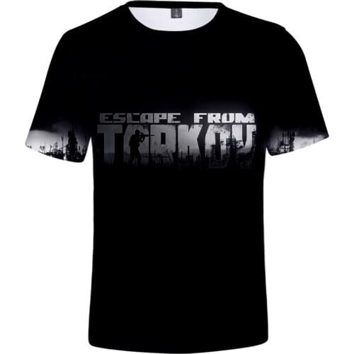 Aikooki Men/women Summer Fashion Harajuku T-shirt 3D Print Escape from Tarkov Mens T Shirt New Men Cartoon Tees Casual Piece