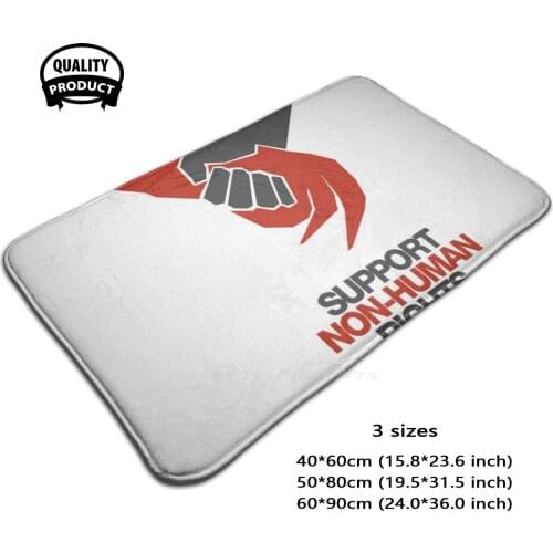 Use Support Non Human Right 3D Soft Non-Slip Mat Rug Carpet Foot Pad Funny New Hot Music Cartoon Party Night Us Band Electro