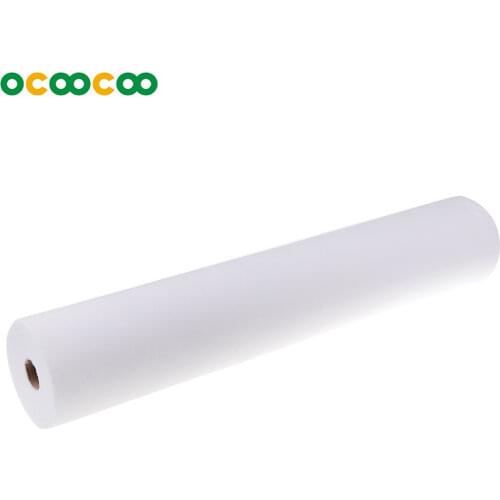 50 Sheets Non-Woven Headrest Paper Roll Spa Salon Massage Bed Table Cover Tattoo Supply- 50x70cm White