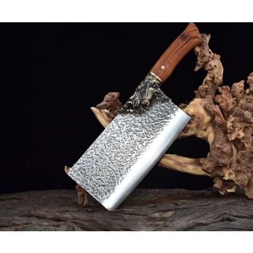 Chopping dual-use knife household chopping knife old fashioned forging longquan knife chef knife slicing knife sharp
