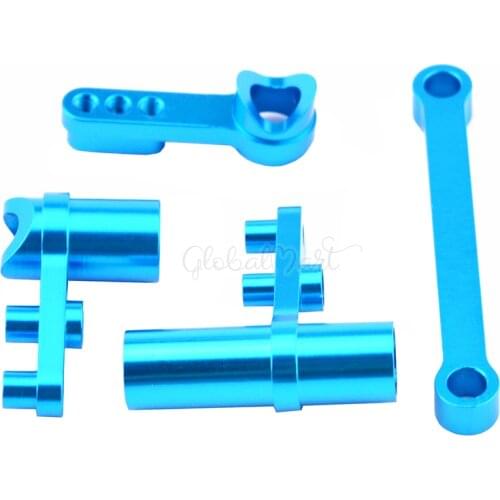 HSP 102057 102257 122257 Aluminum Steering Servo Saver Complete Set Upgrade Parts For RC 1:10th RC Model Car 02025 02075