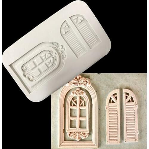 Door and Window Shape Silicone Fondant Mold Chocolate Mold F003