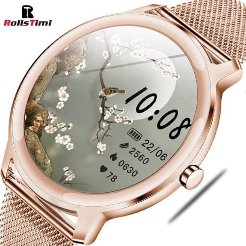2021 New Woman Smart Watch Women Physiological Heart Rate Blood Pressure Monitoring For Android IOS Waterproof Ladies Smartwatch
