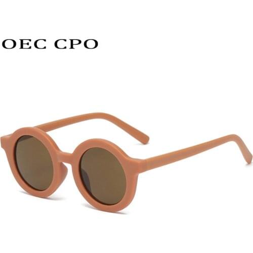 OEC CPO Round Vintage Sunglasses Women Men Brand Designer Retro Sun Glasses Female Punk Shades Eyeglasses Personality UV400