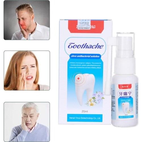 Toothache Pain Relief Teeth Care Sprays Effective Dental Tooth Pain Prevent Oral Health Care Portable 20ml With Cotton Swabs
