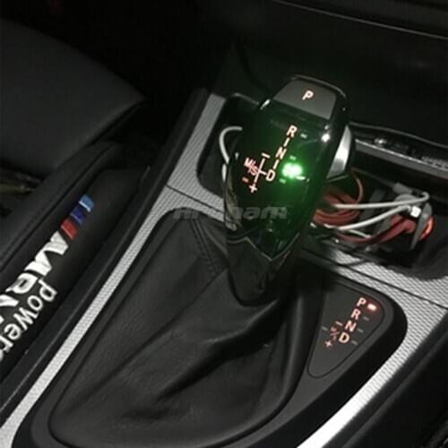 LED Auto Gear Head Gear Shift Knob Thumb Type RHD For BMW X1 X3 X5 6 Series Z Series