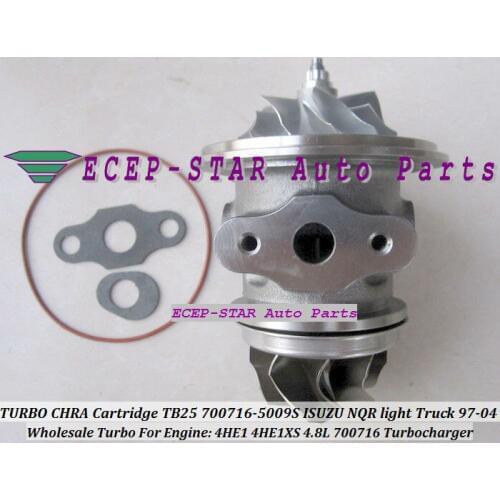 TURBO CHRA Cartridge Core GT25 TB2560S 700716-5009S 700716 Turbocharger For ISUZU NKR NPR NQR light Truck 97-04 4HE1 4HE1XS 4.8L