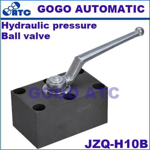High quality hydraulic pressure ball valve JZQ-H10B 10mm manifold type carbon steel high pressure manual type ball valve
