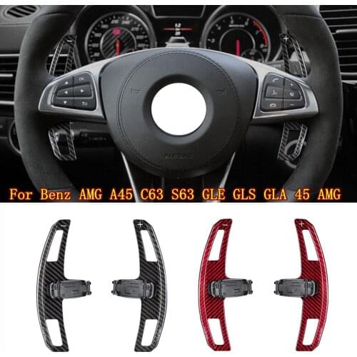 Car Steering Wheel Paddle Shift Extend Accessory Shifters For Benz AMG A45 C63 S63 GLE GLS GLA 45 AMG Replacemen
