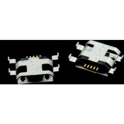 20pcs Micro USB 5pin 0.8mm Female Connector For Mobile Phone Mini USB Jack Connector 5pin Charging Socket Four Feet Plug