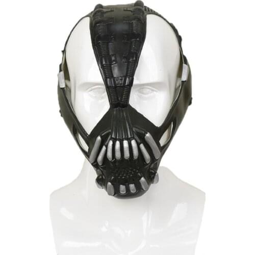 Halloween Cosplay Accessory Latex Headgear Unisex Warrior Cosplay Disguisement For Carnival Black Cool Mask Knight Cosplay Mask
