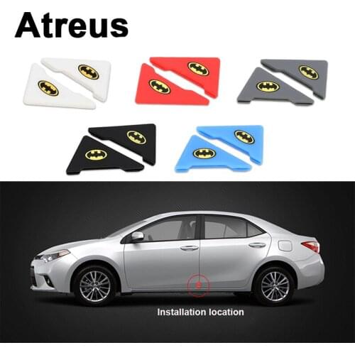 Atreus 2pcs Car Door Corner Crash Protection Cover Stickers For Nissan qashqai Citroen c4 c5 c3 Chevrolet cruze aveo Peugeot 307