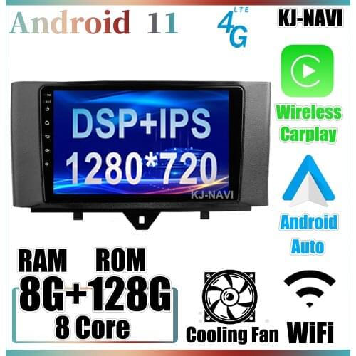 For Mercedes Benz Smart Fortwo 2 2010 - 2015 Android 11 Car Radio Video Player Navigation Multimedia Stereo GPS No DVD