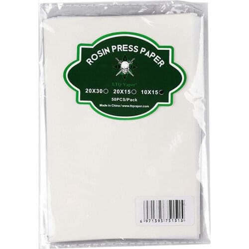 50pcs/pack Rosin Press Paper 15/20/30cm Size Wax Concentrates Oil Banking Filter Paper not Bag for Extracting Machine Tool Kit