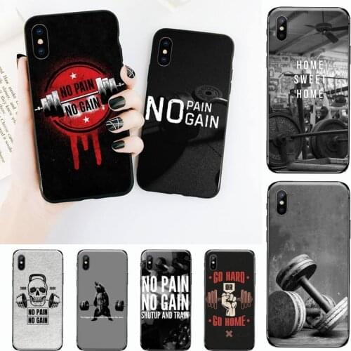 Bodybuilding Gym Fitness Equipment Phone Case for iPhone 11 12 mini pro XS MAX 8 7 6 6S Plus X 5S SE 2020 XR