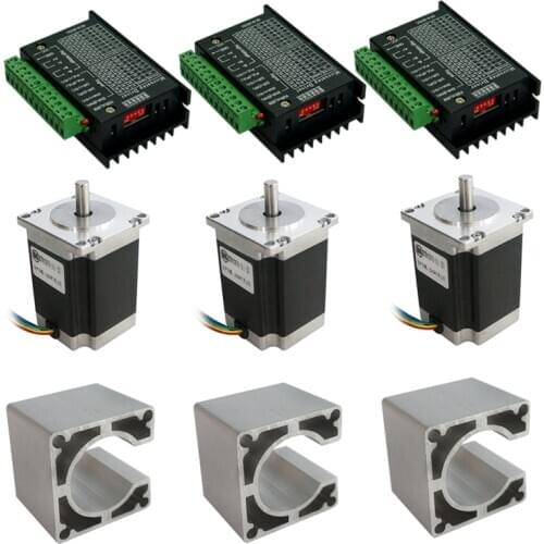 Motor driver DM556/DM542 Nema 23 57mm stepper motor Base fixed seat for diy cnc router frame engraver milling