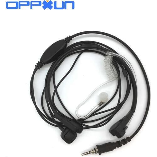 OPPXUN Headset With Big PTT Button For Yaesu Radio VX7R VX6R VX120 VX127 VX170 VX177 VX6E VX7E Walkie Talkie Earpiece