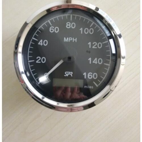85mm GPS Speedometer velometer 0-160MPH with mating antenna black faceplate for car truck