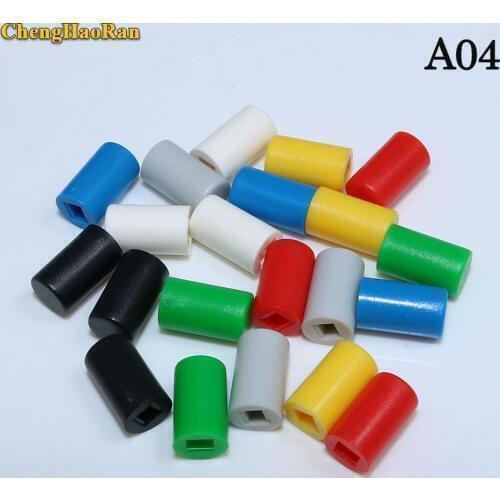 ChengHaoRan 100pcs Tactile Push Button Switch Cap Applies to 5.8*5.8 7*7 8*8 8.5*8.5 Self-locking Switch Cap A04 Switch caps