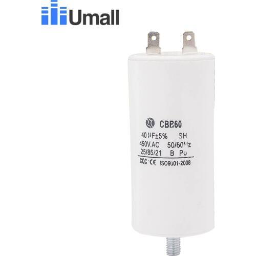 CBB60 450V 40uF running capacitor 2 pins two pins with bottom screw