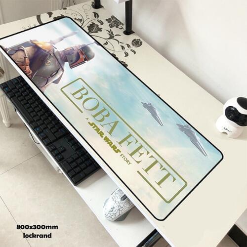 Scout trooper mouse pad 80x30cm pad to mouse locrkand computer mousepad gaming mousepad gamer to laptop Boba fett mouse mats