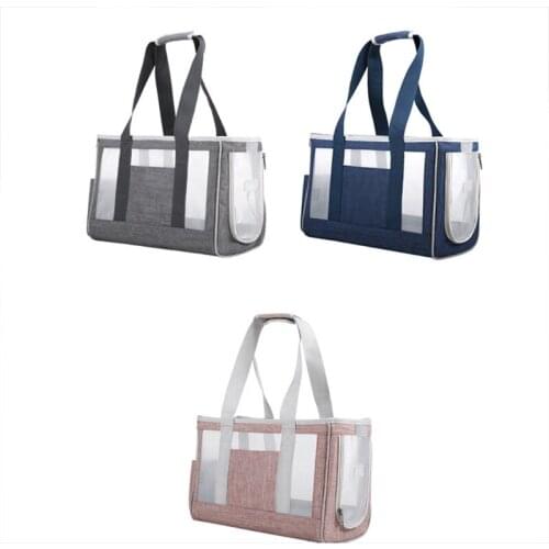 Lightweight Mesh Window Pet Carrier Handbag Breathable Multifunctional Leisure Travel Carring Bag for Small Dogs and Cat