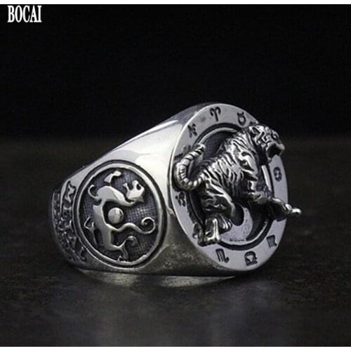 New energy-saving ring manufacturers wholesale silver S925 Silver Ring retro personality