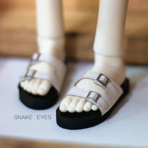 NEW BJD Doll Shoes White/Black/Brown Daily Casual Slippers Leather Props For 1/3 UNCLE SD17/POPO68 Doll accessories