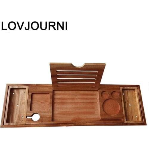 Tub Shelf Tray for Book Mensole Vino Mensola Porta Libri Tablette Accessoires Plateau Baignoire Bathtub Accessories Bath Rack