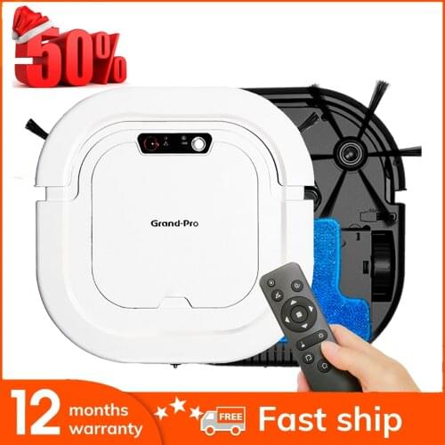 Grand-Pro A1 Multifunctional Robot Vacuum Cleaner 3-In-1 Auto Rechargeable Smart Sweeping Robot Self-Charging Robotic Vacuum
