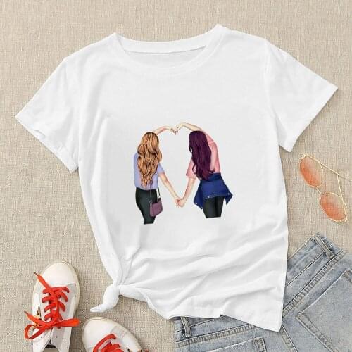 Girls Can Do Anything Sister Shirts Stylish Happy Young Woman Fashion Russia Vk Blogger Recommend Soft Girl Top Oversize Hipster