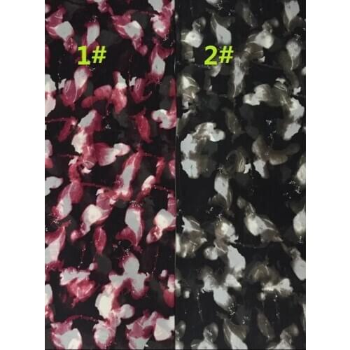 145cm width 75D printed chiffon fabric flowers pattern for summer clothes and dress CH-020